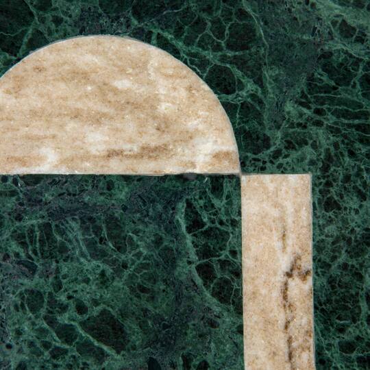Hello Honey® Green Abstract Design Compact Marble Cheese & Cutting Board